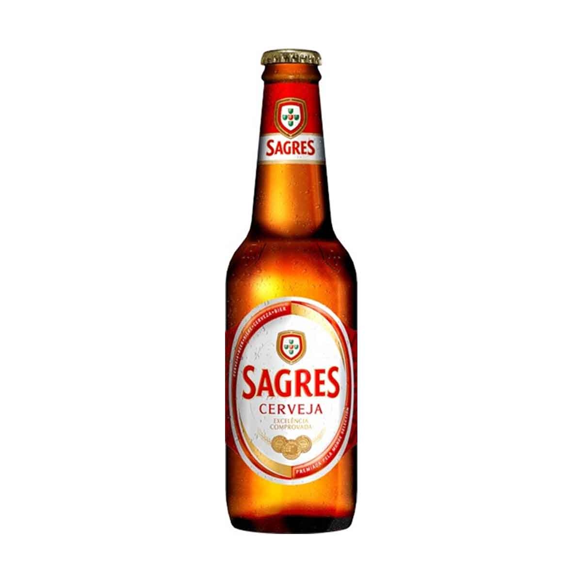 Photo 33 cl Sagres Branca 5.0 % 4x6 P. EW product